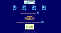Desktop Screenshot of jungegalerie.de